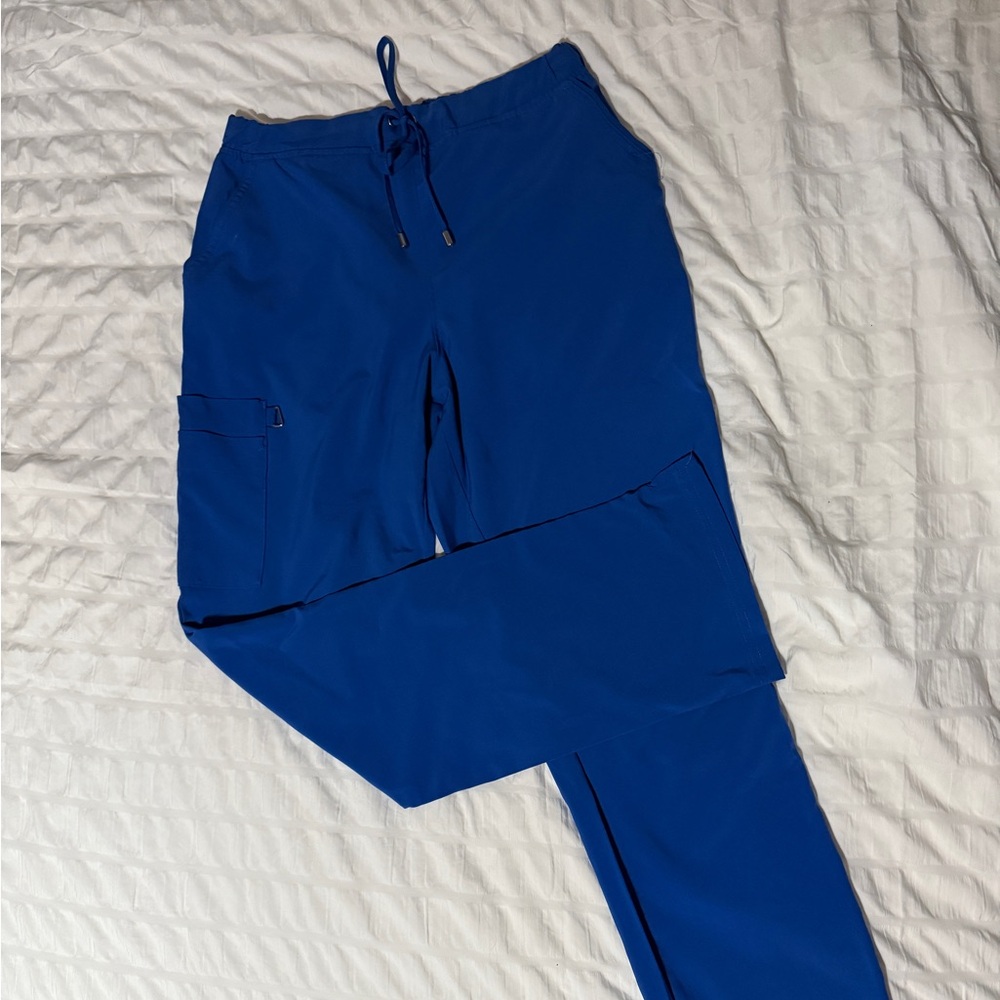 Uniform Advantage Royal Blue Drawstring Scrub Pants Size Small